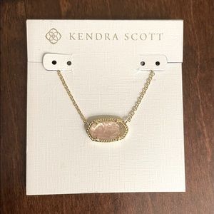 Kendra Scott Elisa necklace- Gold Purple Amethyst